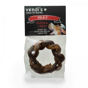 Rawhide Twisted Ring - A long-lasting hard chew-124