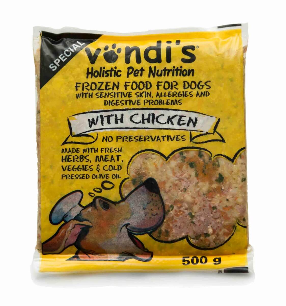 Vondi’s Special Chicken Dog Food for Itchy Skin & Sensitive Tummies -0