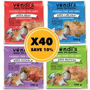 Vondis Natural Dog Food Variety Value Pack